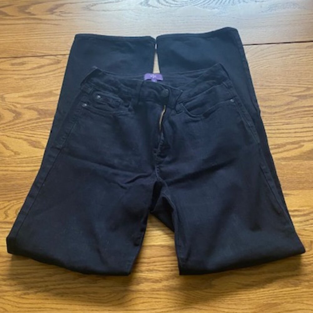 NYDJ black bejeweled jeans size 6